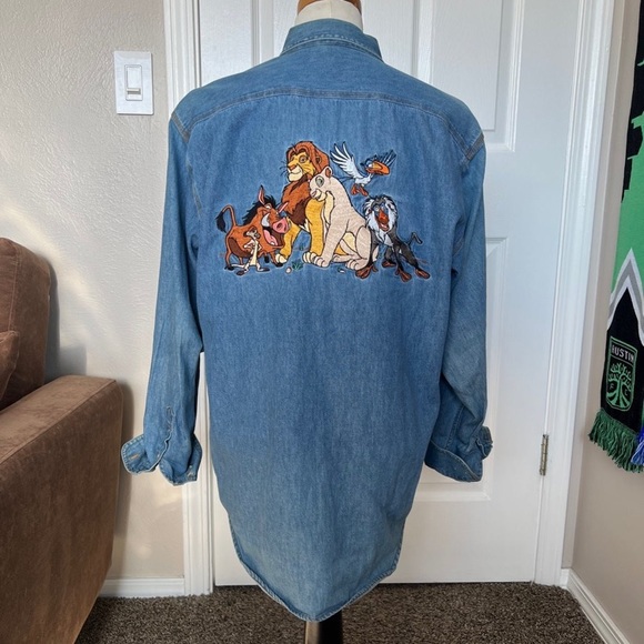 ‼️SOLD‼️ Disney | Vintage 90s Lion King Button Down top blouse rare Disneyland - Picture 1 of 3